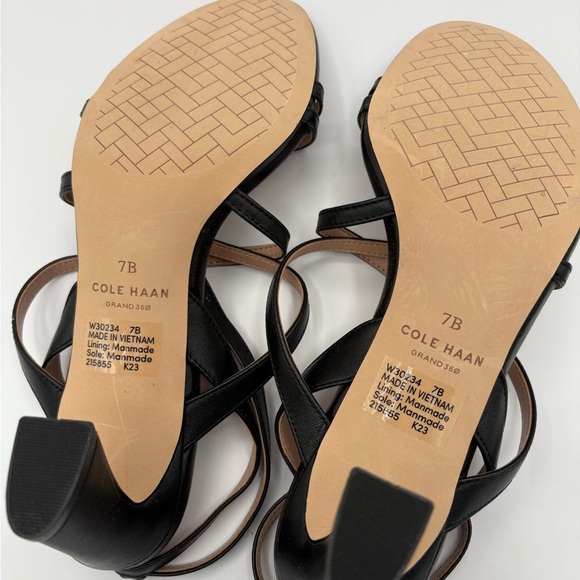 New Cole Haan Addie Strap Women’s Heels Black Size 7 B - Picture 8 of 8